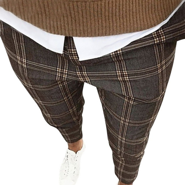 Classic Men Lattice Suit Pants 2020 Summer Thin Plaid Suit Trousers Casual Business Vintage Formal Pants For Wedding Party 2020